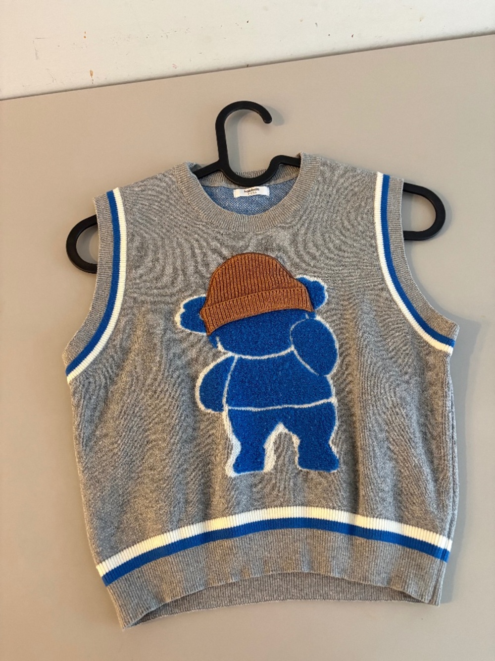 NWOT Kids Bear Knit Sweater Vest | 4-5 Years (Size 110)